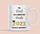 Personalised Tassel Worth The Hassle Graduation Mug