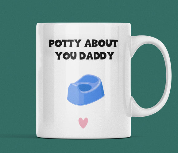 CQ Potty About You Daddy Mug,  Funny Daddy gift, Dad Birthday Gift,