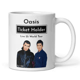 Funny Oasis Ticket Holder Live Tour 2025, Oasis Got Tickets Birthday, Christmas Oasis, Secret Santa Oasis