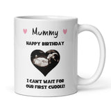 Personalised Happy Birthday Mummy Baby Scan Photo Mug, Mummy to be Birthday Gift