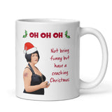 Funny Oh Oh Oh Cracking Christmas Nessa Mug, Funny Gavin and Stacey Reunion Gift, Secret Santa Nessa, Christmas Special 2024