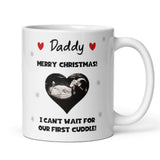 Personalised Christmas Grandad Baby Scan Photo Mug, Grandad to be Christmas Gift