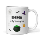 Personalised In My Spooky Era Mug, Halloween Boo Box Girlfriend Cup, Witch Spooky Gift