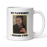 Personalised My Favourite Person Photo Funny Mug, Funny Work Colleague Gift, Secret Santa