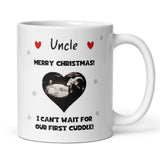 Personalised Christmas Uncle Baby Scan Photo Mug, Uncle to be Christmas Gift