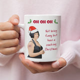 Funny Oh Oh Oh Cracking Christmas Nessa Mug, Funny Gavin and Stacey Reunion Gift, Secret Santa Nessa, Christmas Special 2024