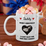 Personalised Christmas Grandad Baby Scan Photo Mug, Grandad to be Christmas Gift