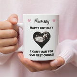 Personalised Happy Birthday Mummy Baby Scan Photo Mug, Mummy to be Birthday Gift