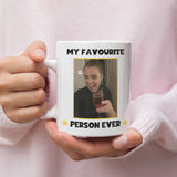 Personalised My Favourite Person Photo Funny Mug, Funny Work Colleague Gift, Secret Santa