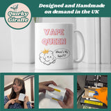 Funny V*pe Queen Where is My Vape Mug, Joke Secret Santa Vape her, Christmas For Vaper, Girlfriend Christmas