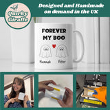 Personalised Forever My Boo Ghost Mug, Halloween Boo Box Girlfriend Mug, Funny Anniversary Gift