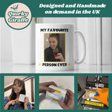 Personalised My Favourite Person Photo Funny Mug, Funny Work Colleague Gift, Secret Santa