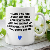 Pick Up The Pieces Step Dad Mug, Adopted Dad, Step-Father Gift, Step Dad Christmas