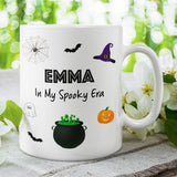 Personalised In My Spooky Era Mug, Halloween Boo Box Girlfriend Cup, Witch Spooky Gift