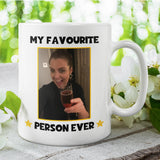 Personalised My Favourite Person Photo Funny Mug, Funny Work Colleague Gift, Secret Santa