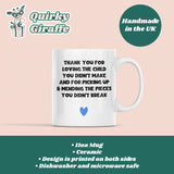 Pick Up The Pieces Step Dad Mug, Adopted Dad, Step-Father Gift, Step Dad Christmas