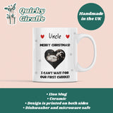 Personalised Christmas Uncle Baby Scan Photo Mug, Uncle to be Christmas Gift