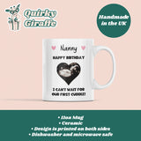 Personalised Happy Birthday Nanny Baby Scan Photo Mug, Nanny to be Birthday Gift