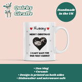 Personalised Christmas Mummy Baby Scan Photo Mug, Mum to be Christmas Gift