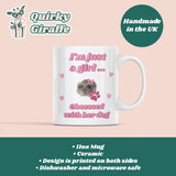 Funny I'm Just a Girl Obsessed With Her Dog Mug, Sad Hamster Joke Secret Santa Dog Mum Her, Christmas For Girlfriend