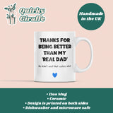 Funny Stepdad Mug, Bonus Dad Gift, Father Figure Appreciation Gift, Adopted Dad Present, Step-Dad Father's Day, Step-Dad Funny Birthday Gift