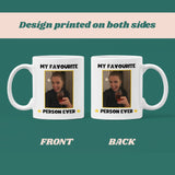 Personalised My Favourite Person Photo Funny Mug, Funny Work Colleague Gift, Secret Santa