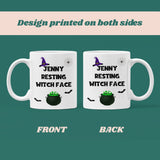 Personalised Resting Witch Face Mug, Halloween Boo Box Girlfriend Cup, Witch Spooky Gift, Resting Bitch Face