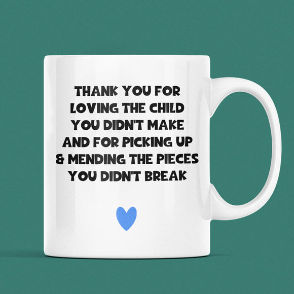 Pick Up The Pieces Step Dad Mug, Adopted Dad, Step-Father Gift, Step Dad Christmas