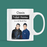 Funny Oasis Ticket Holder Live Tour 2025, Oasis Got Tickets Birthday, Christmas Oasis, Secret Santa Oasis