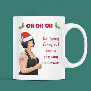 Funny Oh Oh Oh Cracking Christmas Nessa Mug, Funny Gavin and Stacey Reunion Gift, Secret Santa Nessa, Christmas Special 2024