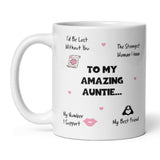 Amazing Auntie Mug, Auntie Birthday Gift