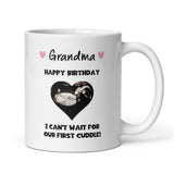 Personalised Happy Birthday Grandma Baby Scan Photo Mug, Grandma to be Birthday Gift