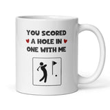 Hole In One Funny Mug, Boyfriend Golf Gift, Husband Golf Cup, Valentines Gift, Anniversary Gift