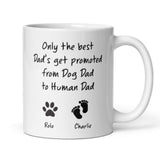 Personalised Dog Dad To Human Dad Mug, Birthday for Dad, Dad To Be