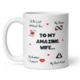 Amazing Wife Mug, Funny Wife Birthday, Wife Valentines Gift, Anniversary Wife Gift