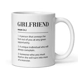 Girlfriend Definition Joke Funny Mug, Valentines Gift, Anniversary Gift