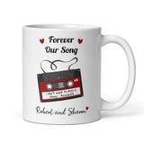 Personalised Forever Our Song Music Tape Mug, Boyfriend / Husband / Girlfriend / Wife Gift, Valentines Gift, Anniversary Gift