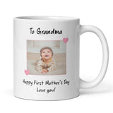 Personalised Photo Grandma First Mother's Day Mug, To Grandma From Grandchildren