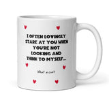 What a C**T I Loving Look At You Mug, Funny Boyfriend Mug, Joke Girlfriend Valentines Gift, Anniversary Gift, Wedding Present