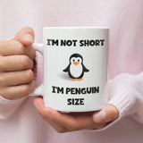 Funny Penguin Sized Funny Mug, Funny Short Friend Christmas Gift, Secret Santa