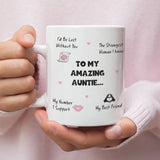 Amazing Auntie Mug, Auntie Birthday Gift