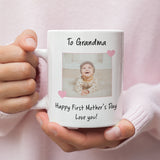 Personalised Photo Grandma First Mother's Day Mug, To Grandma From Grandchildren