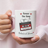 Personalised Forever Our Song Music Tape Mug, Boyfriend / Husband / Girlfriend / Wife Gift, Valentines Gift, Anniversary Gift