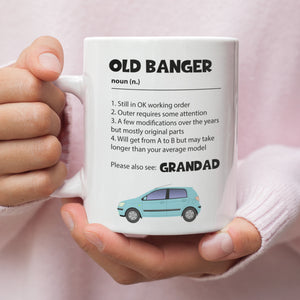 Old Banger Funny Grandad Mug, Grandad Birthday Gift, Father's Day Grandad