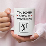 Hole In One Funny Mug, Boyfriend Golf Gift, Husband Golf Cup, Valentines Gift, Anniversary Gift