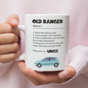 Old Banger Funny Uncle Mug, Uncle Birthday Gift, Father's Day Uncle