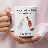 Personalised Uncle First Birthday Mug, Funny Uncle From Baby Gift