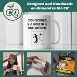 Hole In One Funny Mug, Boyfriend Golf Gift, Husband Golf Cup, Valentines Gift, Anniversary Gift