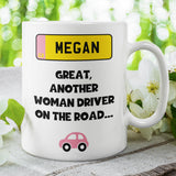 Personalised Funny Woman Driver, Pass Driving Test Gift, Congratulations Driving Gift