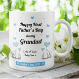 Personalised First Father's Day as my Grandad Mug, New Grandad Father's Day Gift